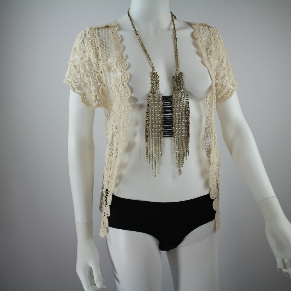 Vivid Collection Crochet Vest  Festival Goddess